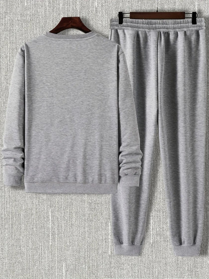 Mens Sweatshirt and Pants Set by Tee Tall - MSPSTT24 - Grey Grey