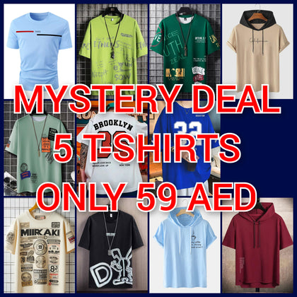 Mens Summer Mystery 5 T-Shirts Pack MYST8