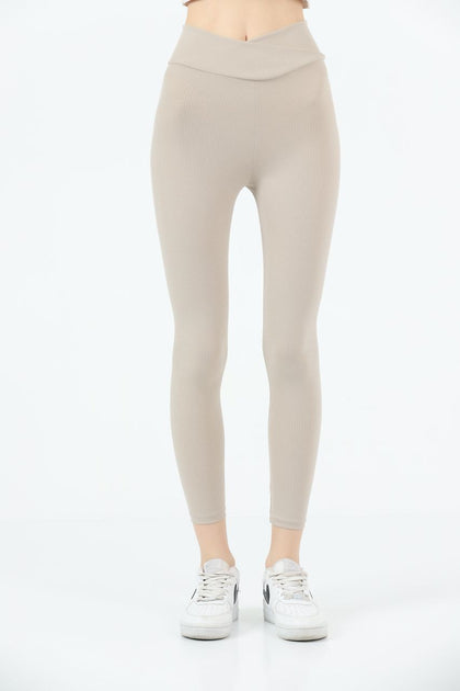 Soft Finish Lining Textured Active Yoga Pants MEUAYP17