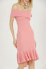 Womens Peplum Detail Sleeveless Dress MEUWD29