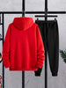 Mens Hoodie and Pants Set by Tee Tall - MHPSTT12 - Red Black