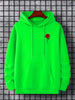 Tee Tall Mens Printed Kangaroo Hoodie TTMPKHPR4 - Neon Green