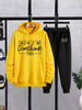 Mens Hoodie and Pants Set by Tee Tall - MHPSTT6 - Yellow Black