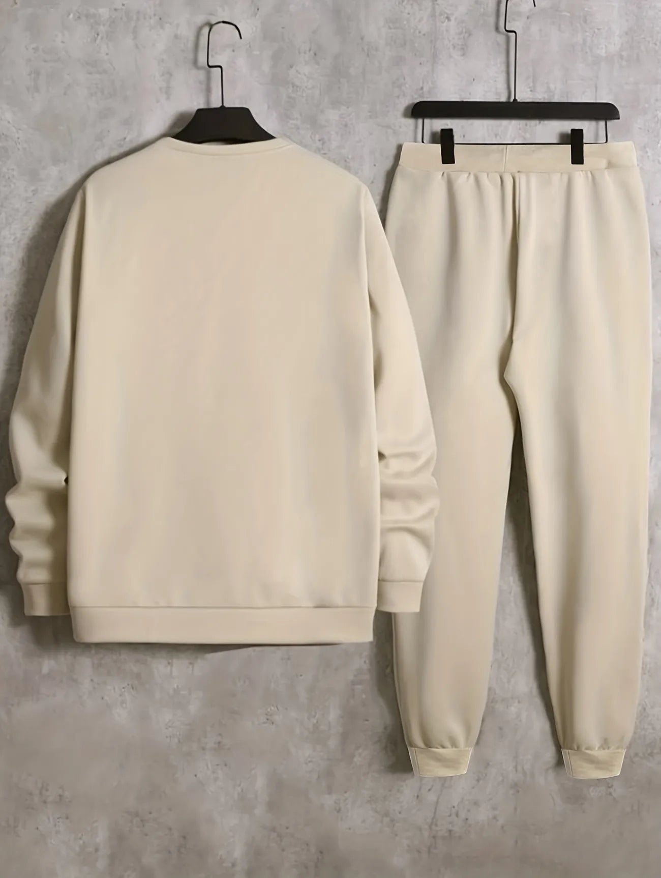 Mens Sweatshirt and Pants Set by Tee Tall - MSPSTT30 - Cream Cream