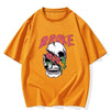 Mens Cotton Sticker Printed T-Shirt TTMPS73 - Orange