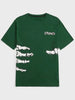 Mens Cotton Sticker Printed T-Shirt TTMPS66 - Green