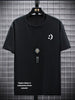 Mens Cotton Sticker Printed T-Shirt TTMPS63 - Black