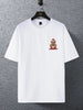 Mens Cotton Sticker Printed T-Shirt TTMPS57 - White