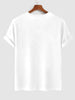 Mens Cotton Sticker Printed T-Shirt TTMPS50 - White
