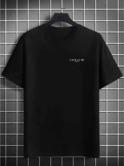 Nine Zero CLV Printed NZMT30 T-Shirt - Black