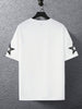 Mens Cotton Sticker Printed T-Shirt TTMPS70 - White