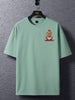 Mens Cotton Sticker Printed T-Shirt TTMPS57 - Mint Green