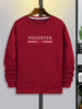 Mens Printed Sweatshirt by Tee Tall TTMPWS45 - Maroon