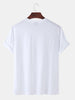 Mens Cotton Sticker Printed T-Shirt TTMPS47 - White