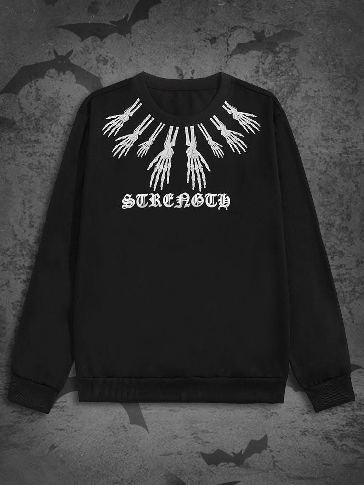 Mens Printed Sweatshirt by Tee Tall TTMPWS31 - Black
