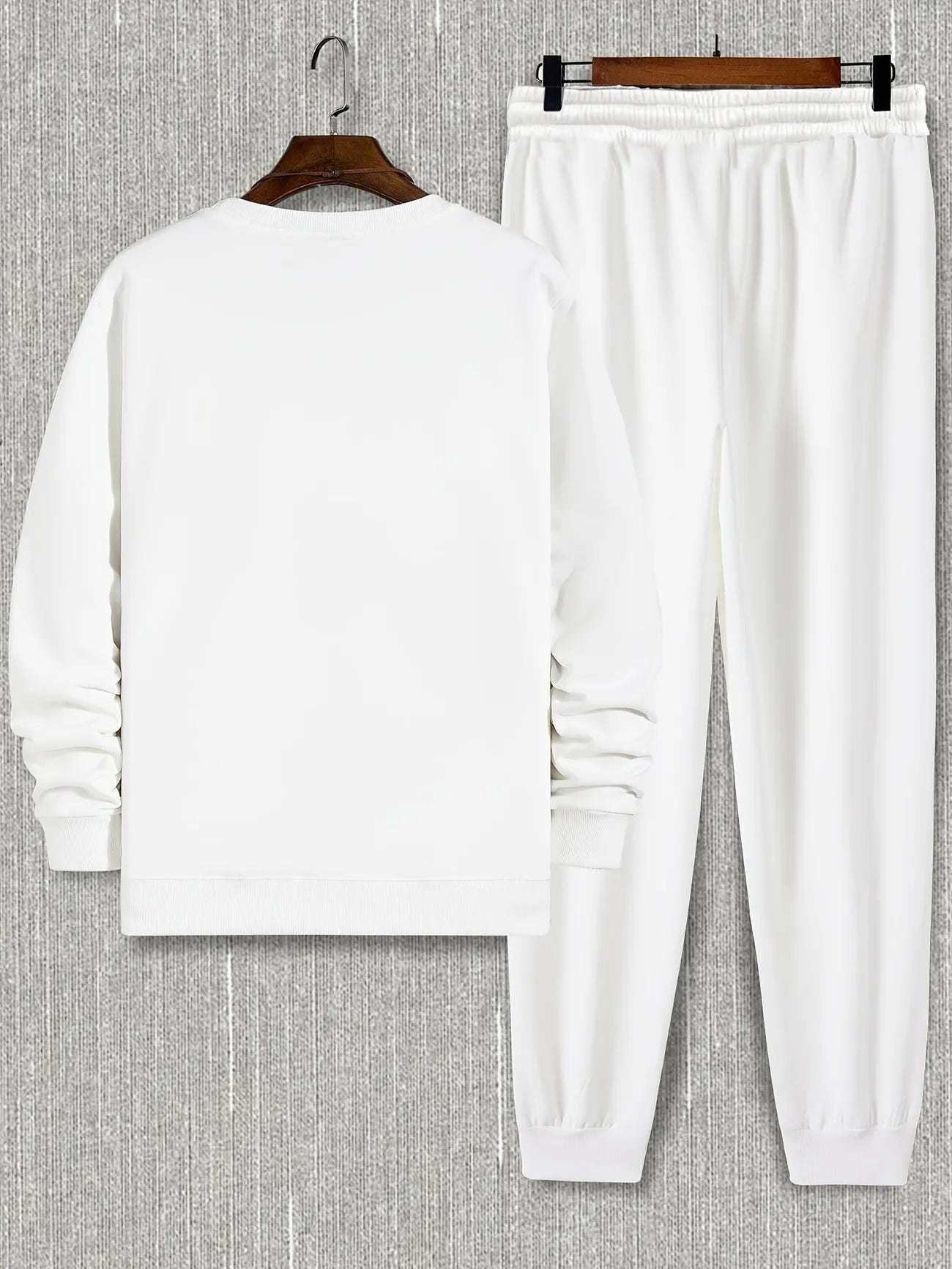 Mens Sweatshirt and Pants Set by Tee Tall - MSPSTT23 - White White