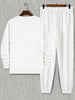 Mens Sweatshirt and Pants Set by Tee Tall - MSPSTT20 - White White