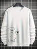 Mens Printed Sweatshirt by Tee Tall TTMPWS41 - White