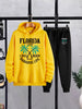 Mens Hoodie and Pants Set by Tee Tall - MHPSTT16 - Yellow Black