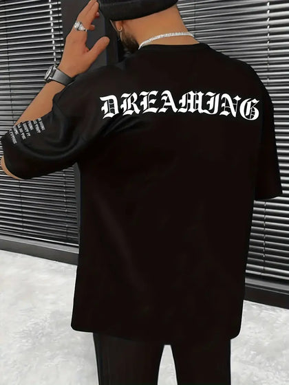 Nine Zero Dreaming Printed NZMT32 T-Shirt - Black