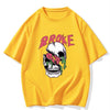 Mens Cotton Sticker Printed T-Shirt TTMPS73 - Yellow