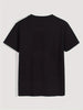 Mens Cotton Sticker Printed T-Shirt TTMPS95 - Black