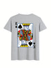 Mens Cotton Sticker Printed T-Shirt TTMPS102 - Grey