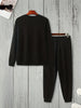 Mens Sweatshirt and Pants Set by Tee Tall - MSPSTT24 - Black Black