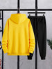 Mens Hoodie and Pants Set by Tee Tall - MHPSTT6 - Yellow Black