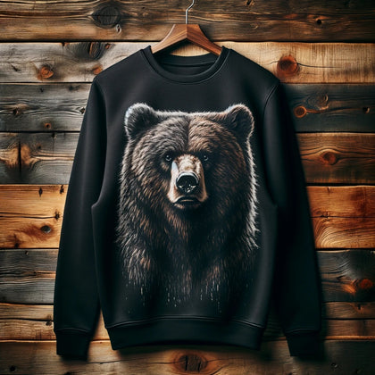 Mens Printed Sweatshirt by Tee Tall TTMPWS119 - Black