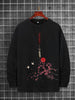 Mens Printed Sweatshirt by Tee Tall TTMPWS29 - Black