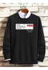 Mens Printed Sweatshirt by Tee Tall TTMPWS11 - Black