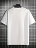 Mens Cotton Sticker Printed T-Shirt TTMPS97 - White