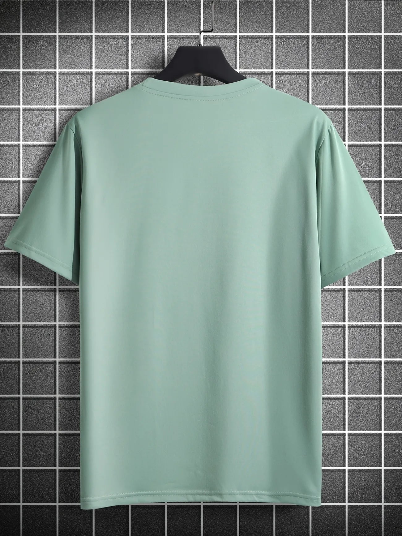 Mens Cotton Sticker Printed T-Shirt TTMPS97 - Mint Green