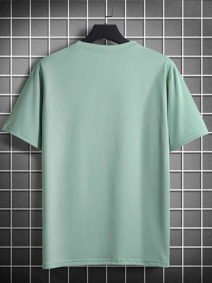 Mens Cotton Sticker Printed T-Shirt TTMPS80 - Mint Green