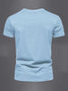Mens Cotton Sticker Printed T-Shirt TTMPS81 - Light Blue