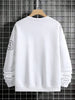 Mens Printed Sweatshirt by Tee Tall TTMPWS23 - White