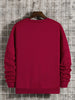 Mens Printed Sweatshirt by Tee Tall TTMPWS24 - Maroon