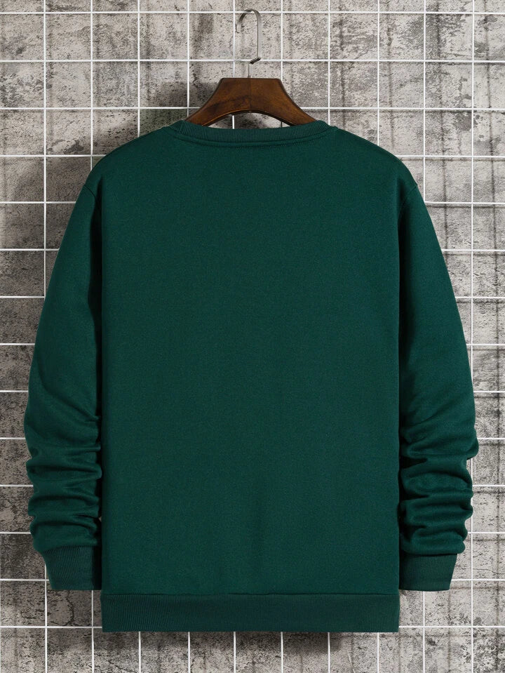 Mens Printed Sweatshirt by Tee Tall TTMPWS24 - Green