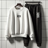 Mens Sweatshirt and Pants Set by Tee Tall - MSPSTT49 - White Black