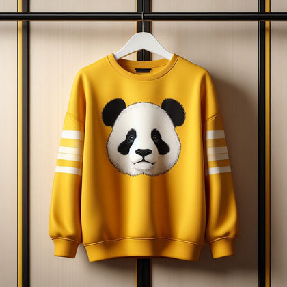 Mens Printed Sweatshirt by Tee Tall TTMPWS133 - Yellow