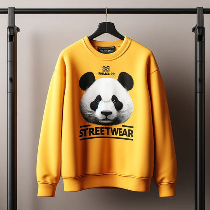 Mens Printed Sweatshirt by Tee Tall TTMPWS134 - Yellow