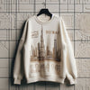Mens Printed Sweatshirt by Tee Tall TTMPWS146 - Cream
