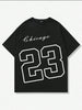 Nine Zero Chicago 23 Printed NZMT10 T-Shirt - Black