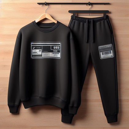 Mens Sweatshirt and Pants Set by Tee Tall - MSPSTT99 - Black Black