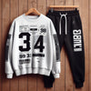 Mens Sweatshirt and Pants Set by Tee Tall - MSPSTT100 - White Black