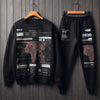 Mens Sweatshirt and Pants Set by Tee Tall - MSPSTT102 - Black Black