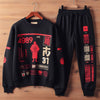 Mens Sweatshirt and Pants Set by Tee Tall - MSPSTT80 - Black Black