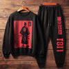 Mens Sweatshirt and Pants Set by Tee Tall - MSPSTT82 - Black Black