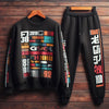 Mens Sweatshirt and Pants Set by Tee Tall - MSPSTT100 - Black Black